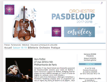 Tablet Screenshot of concertspasdeloup.fr